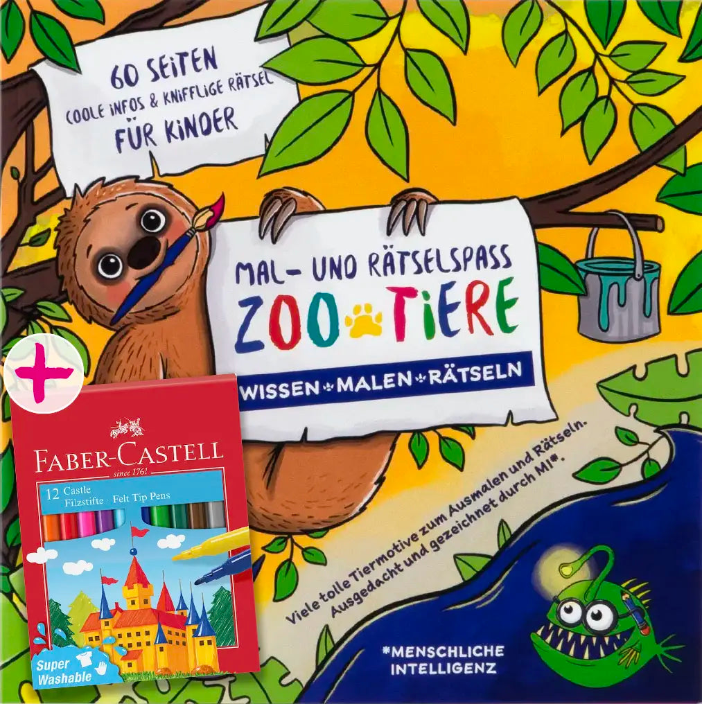 Mal- und Rätselbuch "Zoo-Tiere"
