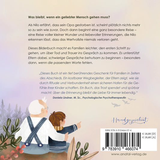 Backcover Buch: Opa bleibt in meinem Herzen