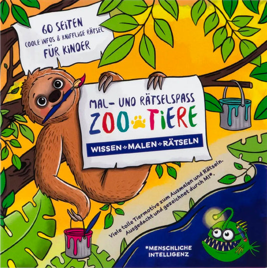 Mal- und Rätselbuch "Zoo-Tiere"