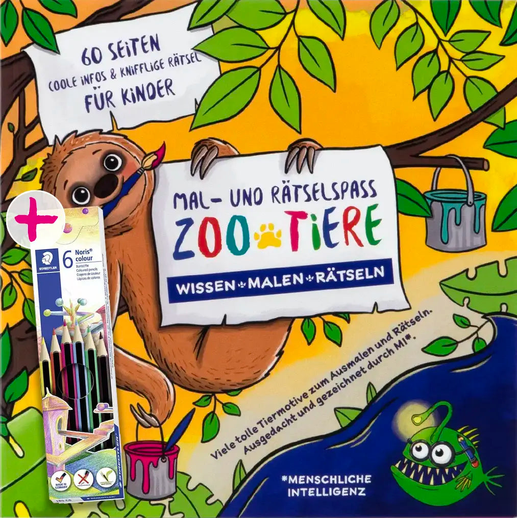Mal- und Rätselbuch "Zoo-Tiere"