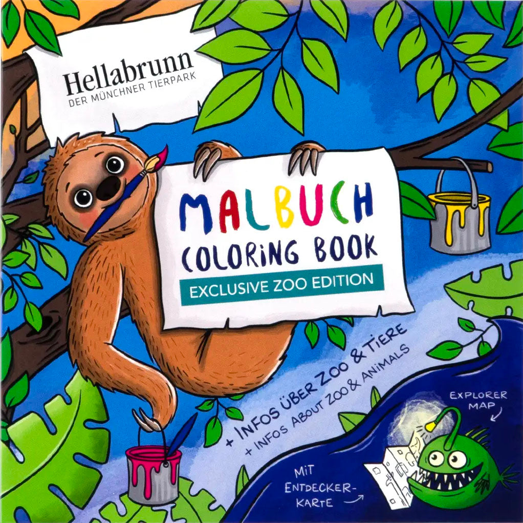 Bundle: Mal- und Rätselbuch "Zoo-Tiere" + Zoo-Malbuch "Tierpark Hellabrunn"