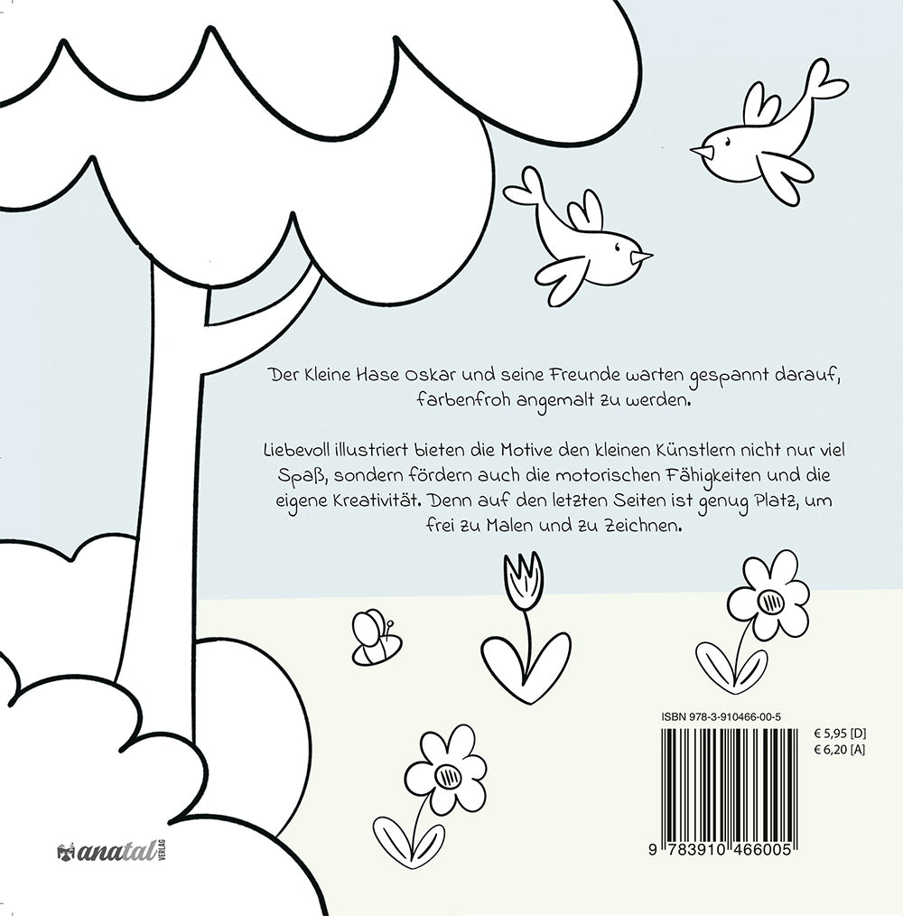 Malbuch "Hase Oskar & seine Freunde"