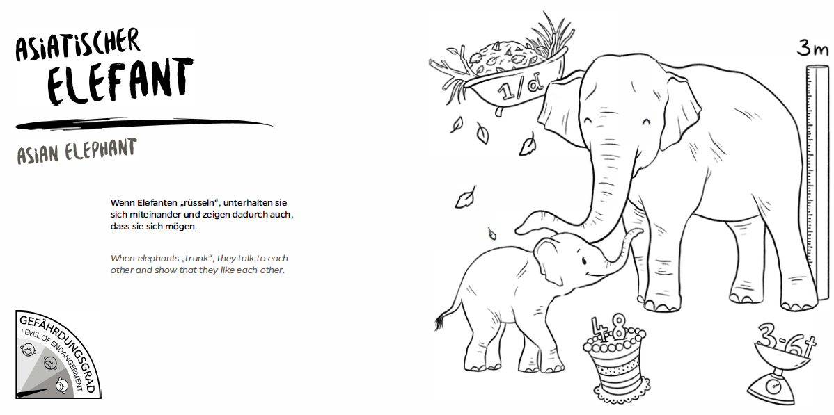 Bundle: Mal- und Rätselbuch "Zoo-Tiere" + Zoo-Malbuch "Tierpark Hellabrunn"