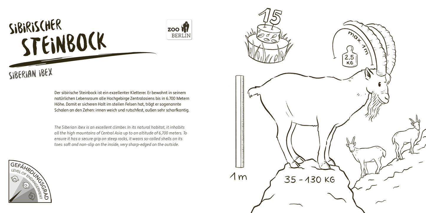 Zoo-Malbuch "Zoo Berlin und Tierpark Berlin"