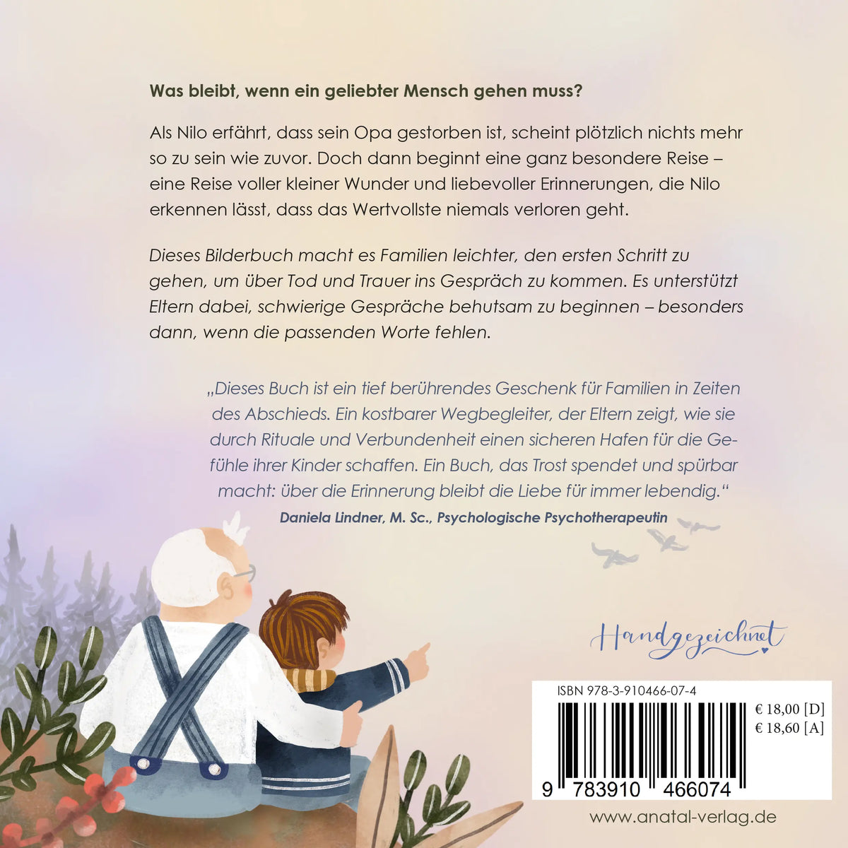 Backcover Buch: Opa bleibt in meinem Herzen