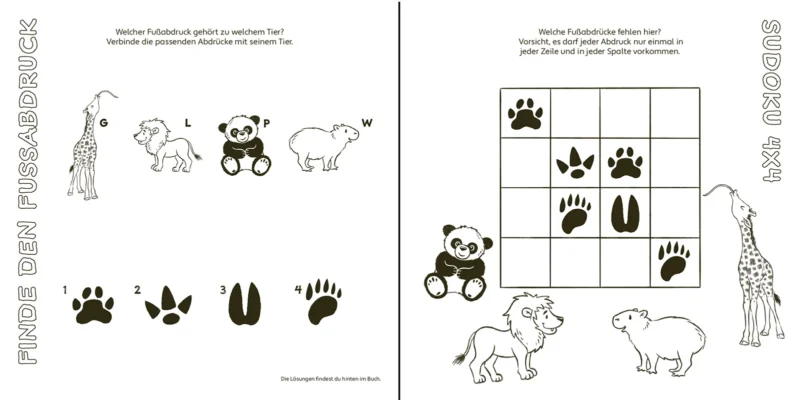 Mal- und Rätselbuch "Zoo-Tiere" – Bild 5