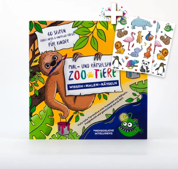 Mal- und Rätselbuch "Zoo-Tiere"