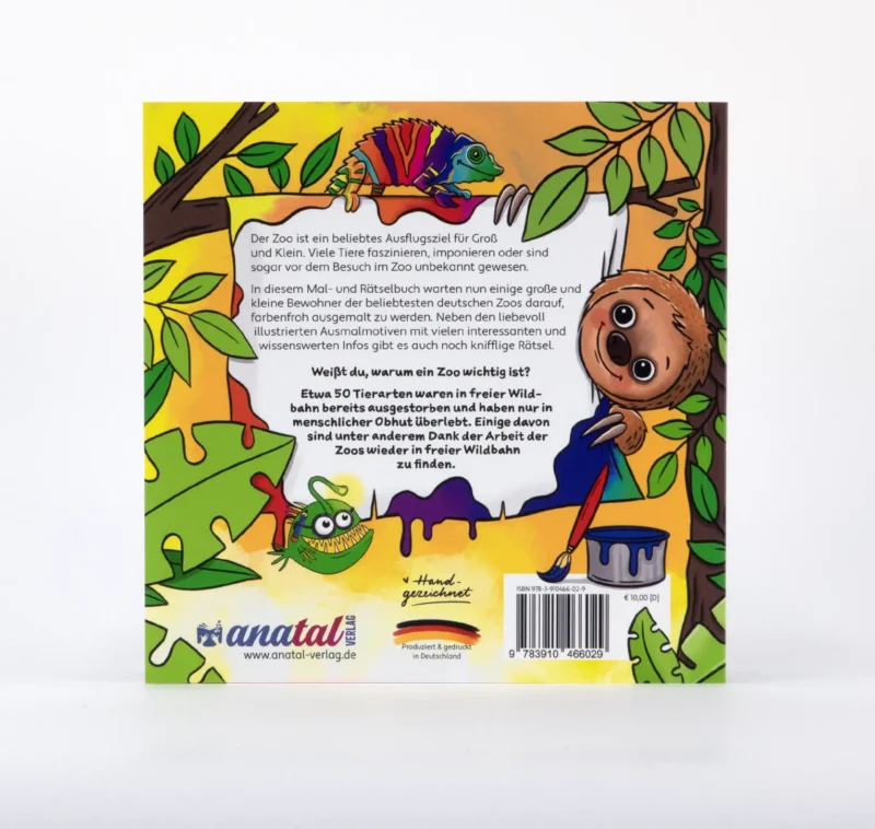 Mal- und Rätselbuch "Zoo-Tiere" – Bild 2